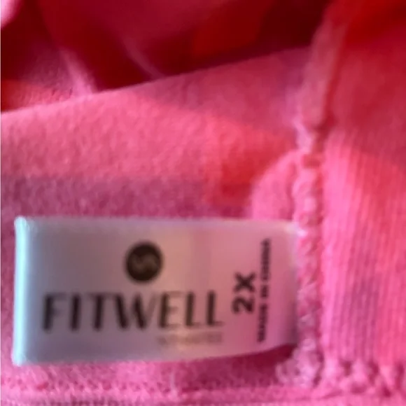 Bundle Of 2, Fitwell‎ & Laura Ashley Sports Bra Sz. 2X NWOT - Picture 4 of 4